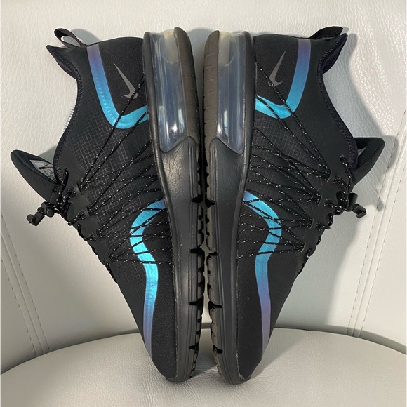 Nike Air Max Sequent 4 Utility Throwback Future Sneaker Black Blue Mens size 10 - Picture 3 of 7